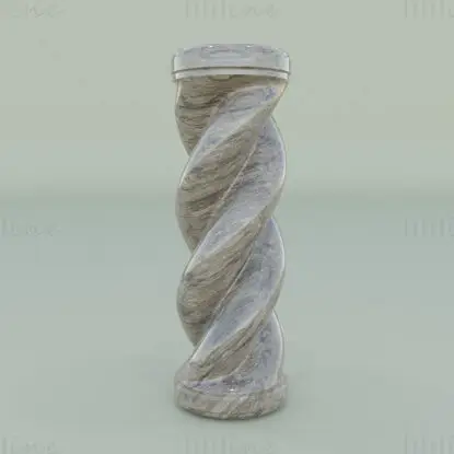 Спиральная колонна 3D модель