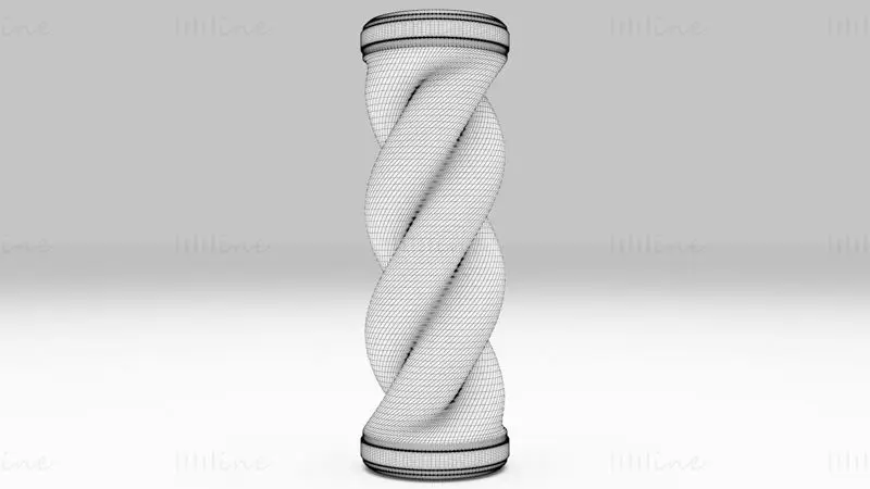 Model 3D Spiral Pillar