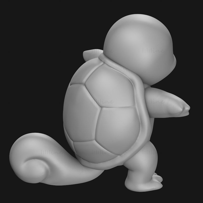 Squirtle 3d printing model