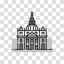 St Peter Basilica vector illustration