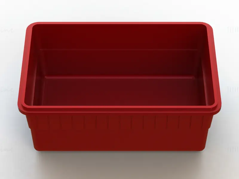 Stackable Storage Box Capacity 1 Liter 3D Printing Model STL