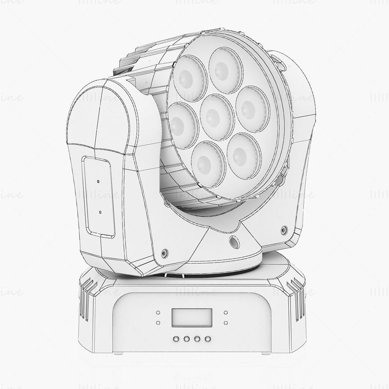 Stage Light 3d model 4