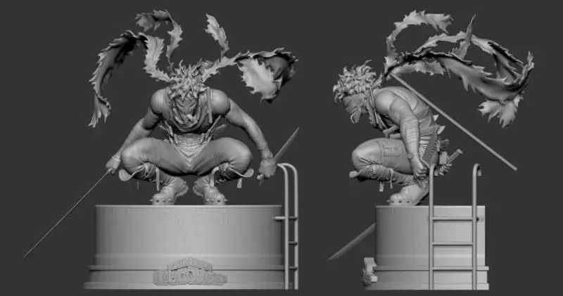 Stain Hero Killer - Modelo de impresión 3D STL de My Hero Academia