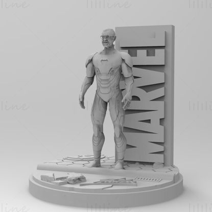 Стэн Ли 2018 3D-модель готова к печати STL