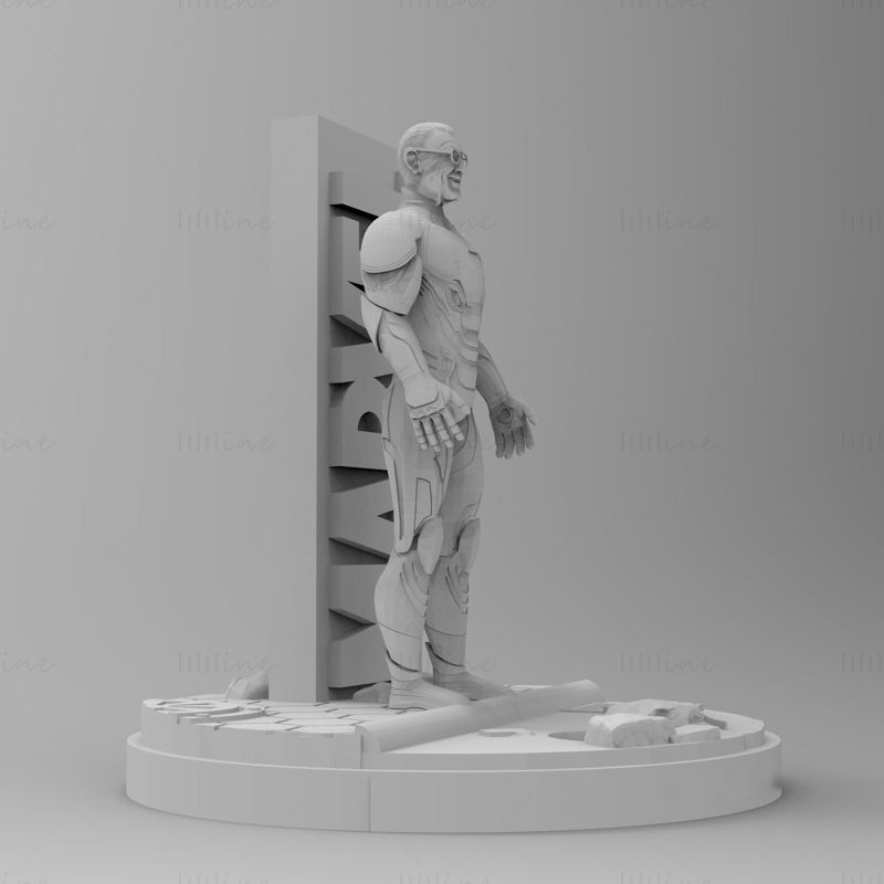 Stan Lee 2018 3D Model Ready to Print STL