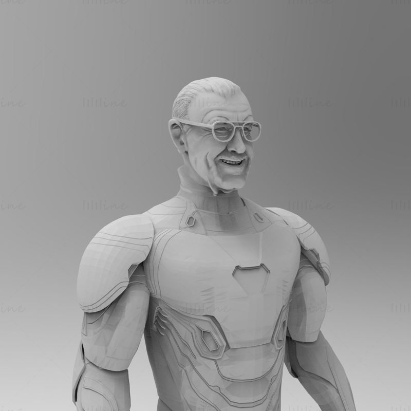 Stan Lee 2018 Modelo 3D Listo para imprimir STL