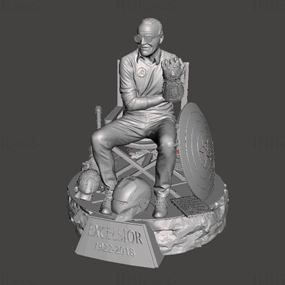 Stan Lee 3D Model Ready to Print STL