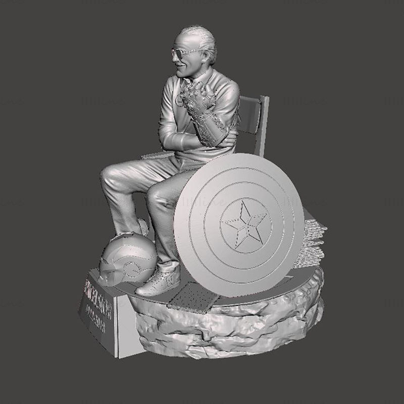 Stan Lee 3D Model Ready to Print STL