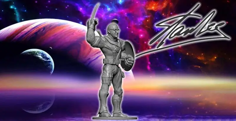 Stan Lee Kahramanları 3D Baskı Modeli stl