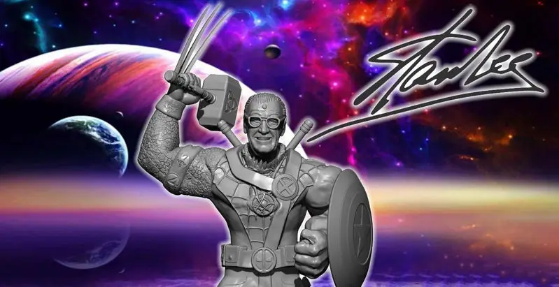 Stan Lee Heroes 3D Print Model stl