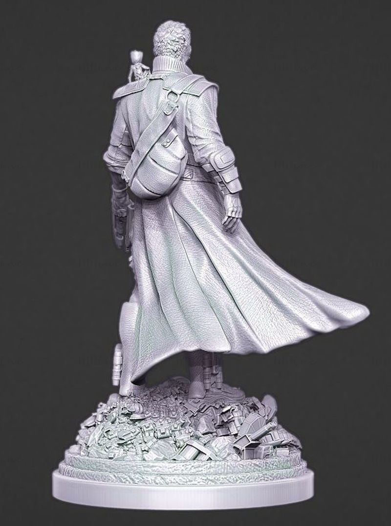Yıldız Lordu Peter Quill Heykelleri 3D Model Baskıya Hazır