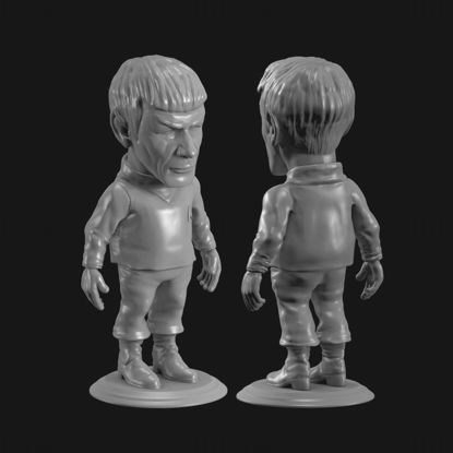 Model de imprimare 3d Star Trek Spock Chibi