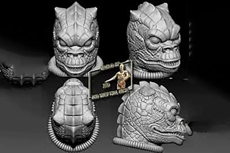 Star Wars Bossk Mask 3D Print Model STL