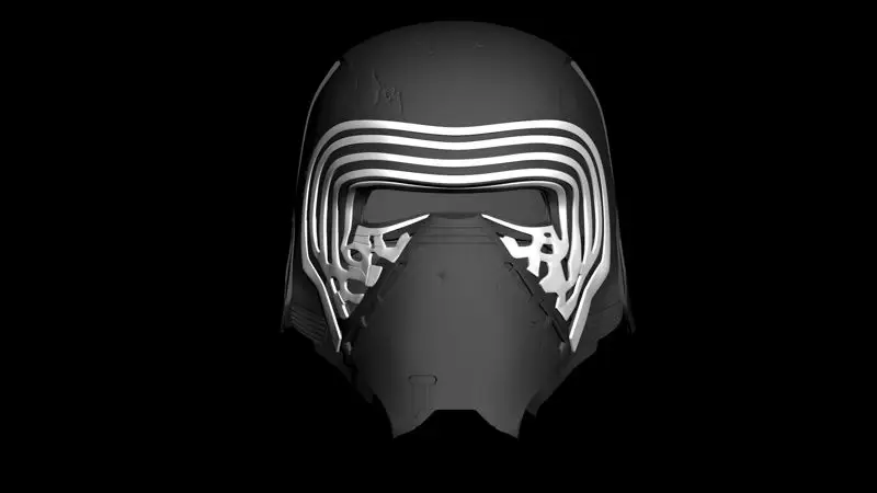 Star Wars Kylo Ren Helmet 3D Print Model STL Files