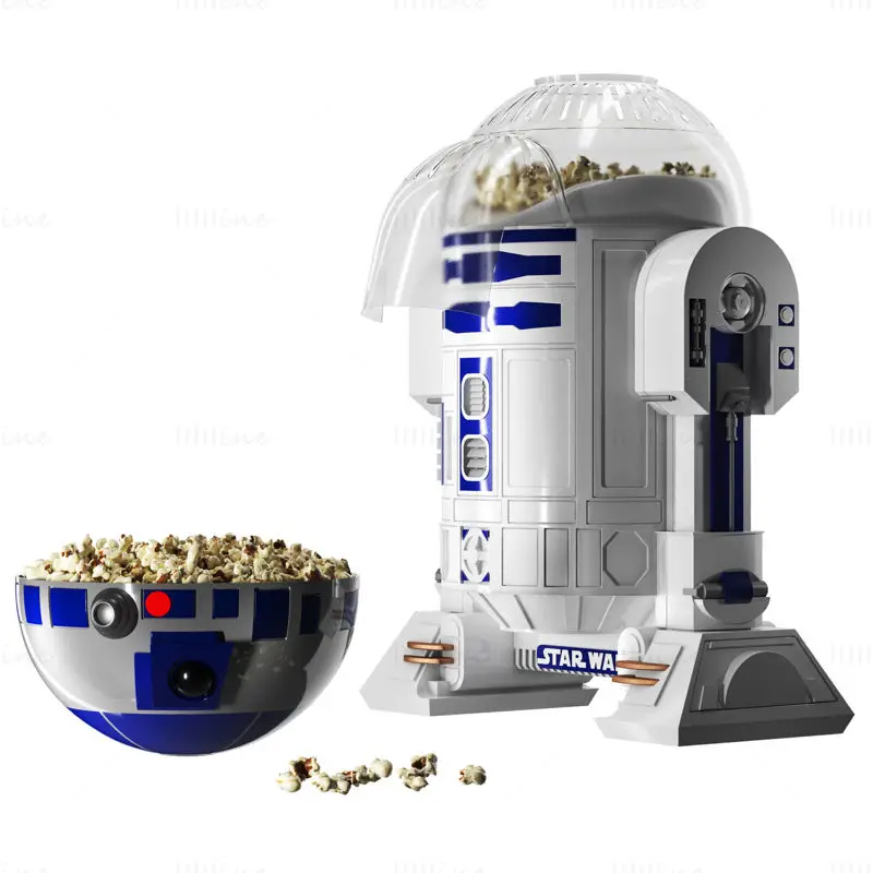 Star Wars R2D2 Popcorn Maker 3D Model