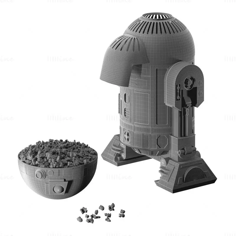 Star Wars R2D2 Popcorn Maker 3D Model