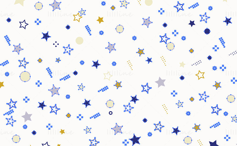 Stars pattern vector background