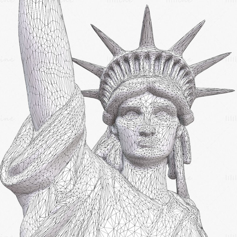 Standbeeld Het Liberty 3D-model