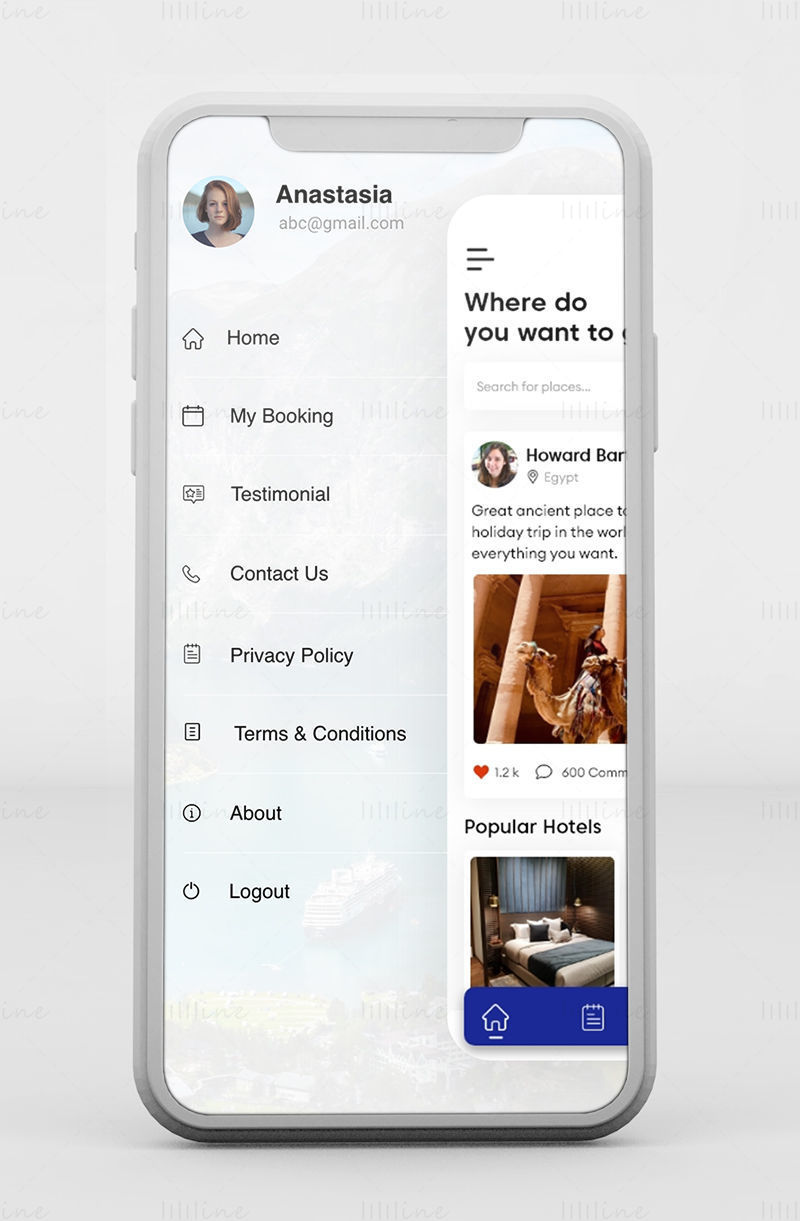 StayGo App - Kit Adobe XD Mobile UI