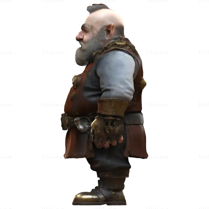 مدل پرینت سه بعدی Steampunk Gnome Tinkerer