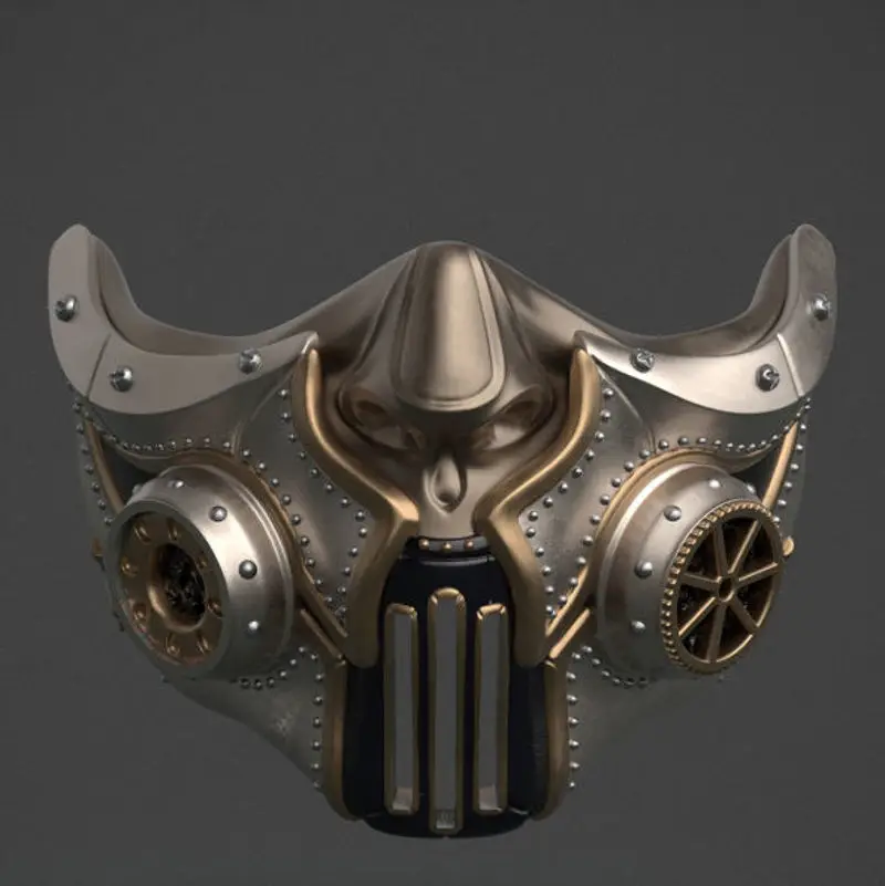 Steampunk mask 3d printing model STL