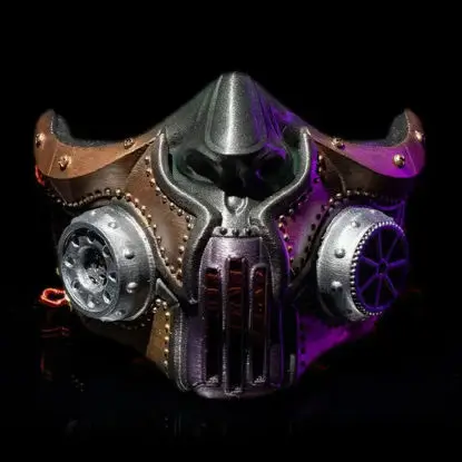 Steampunk maske 3d-utskrift modell STL