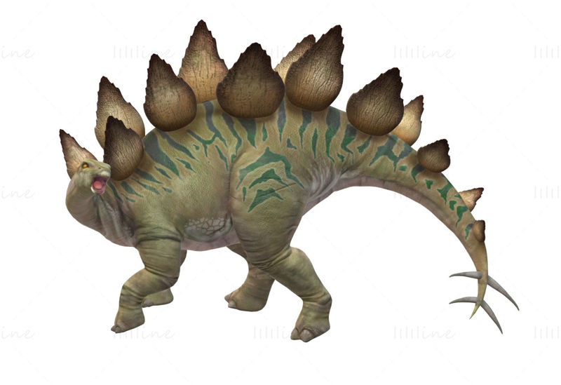 Stegosaurus Dinosaur 3D Model Ready to Print