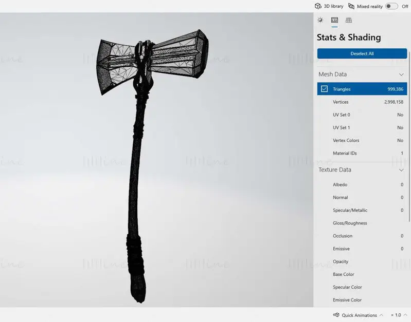 Stormbreaker - Thor Infinity War Axe 3D model za tiskanje STL