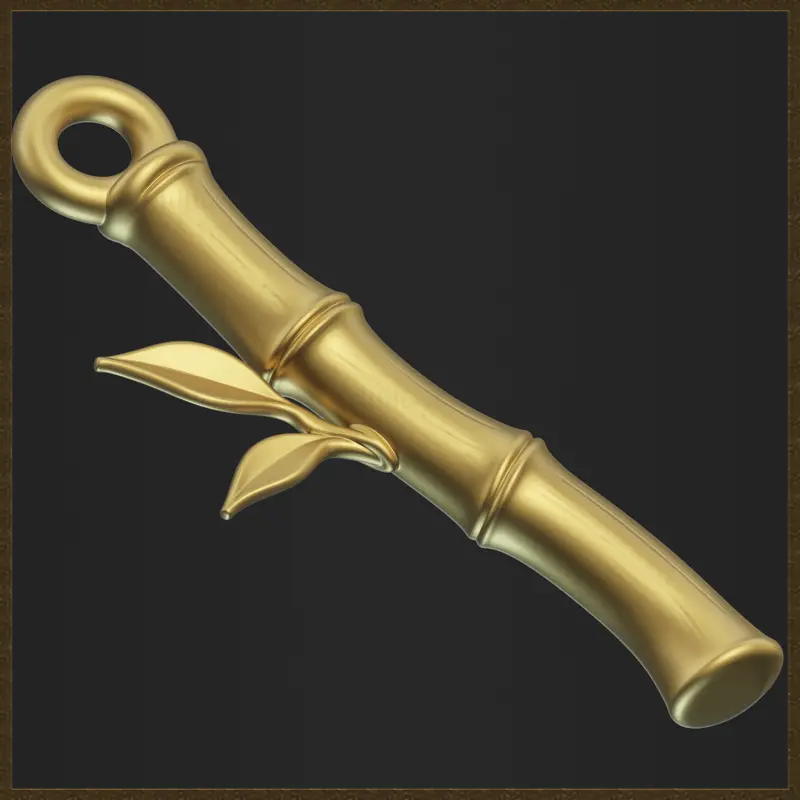 Stylizovaný bambus pro 3D tisk a návrh šperků