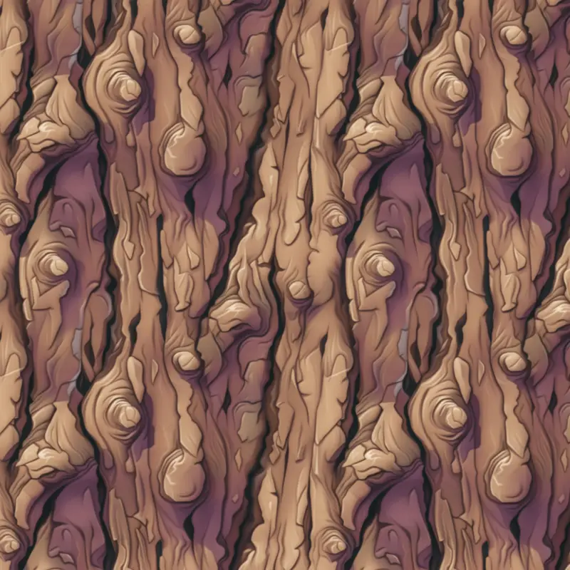 Stylized Bark Seamless Texture Material