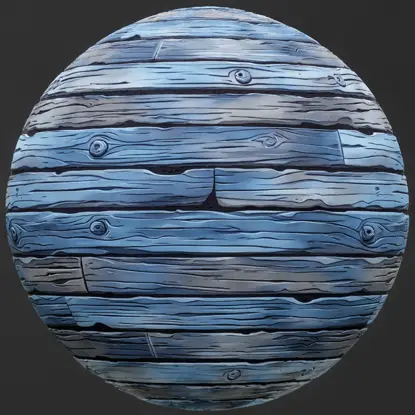 Stylized Blue Grey Wood Seamless Texture