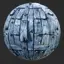 Stylized Blue Wood Seamless Texture