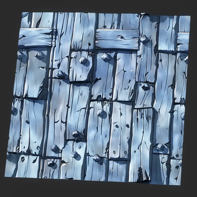Stilizirana brezšivna tekstura modrega lesa
