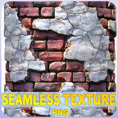 Stylized Brick Wall Seamless Texture