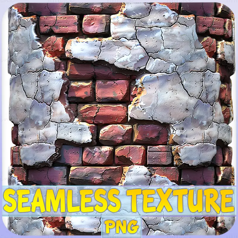 Stylized Brick Wall Seamless Texture