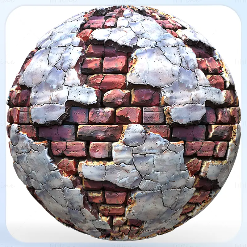 Stylized Brick Wall Seamless Texture