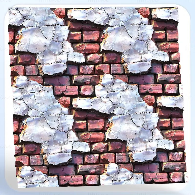 Stylized Brick Wall Seamless Texture