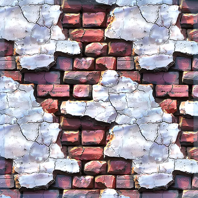 Stylized Brick Wall Seamless Texture