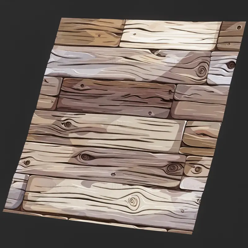 Stylized Brown Wood Seamless Texture