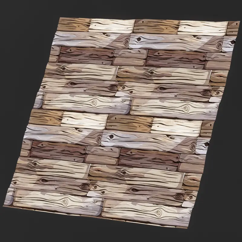 Stylized Brown Wood Seamless Texture