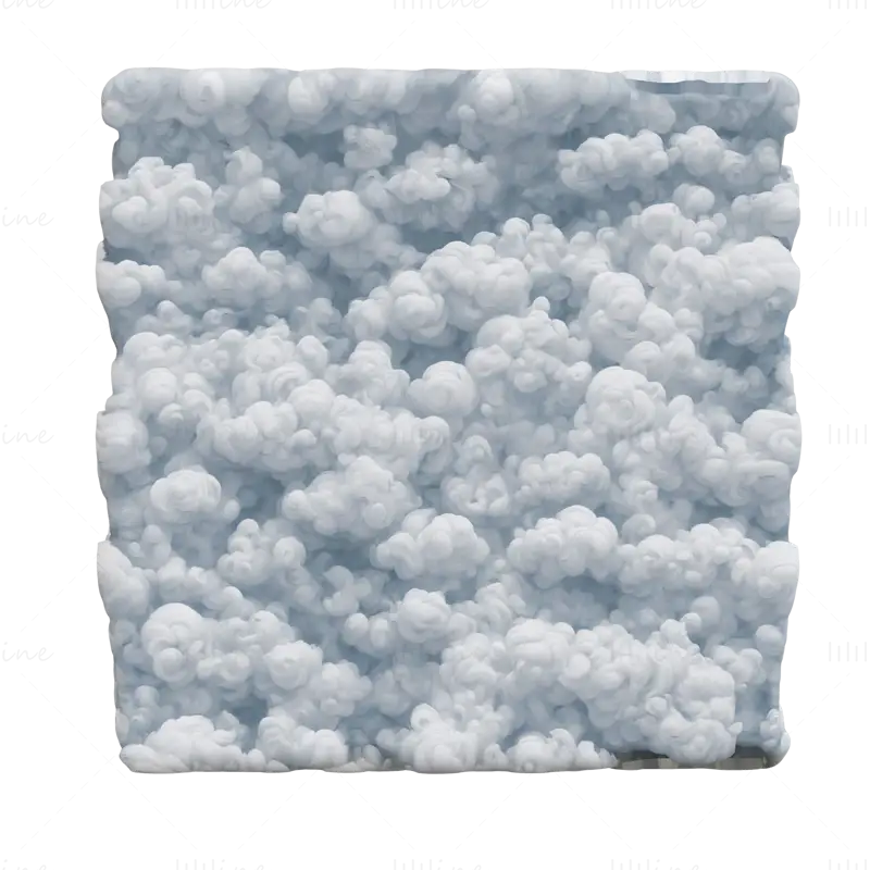 Textura sem costura de nuvens estilizadas