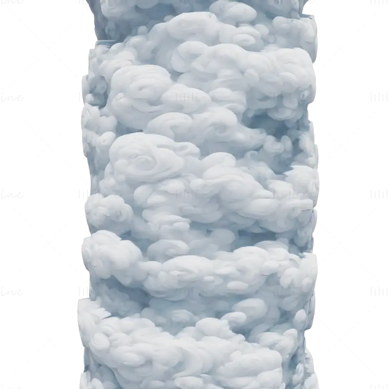 Texture transparente de nuages ​​stylisés