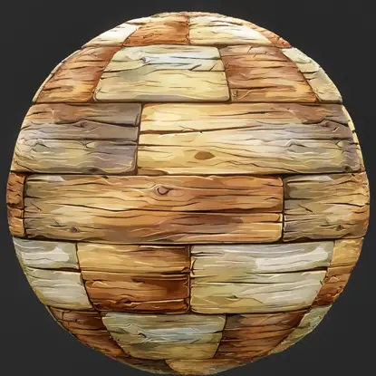 Stylized Colored Wood Seamless Texture