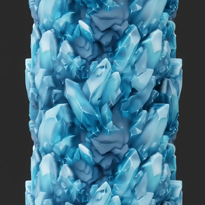 Stylized Crystal Mine Seamless Texture