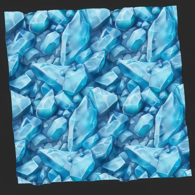 Stylized Crystal Rock Seamless Texture