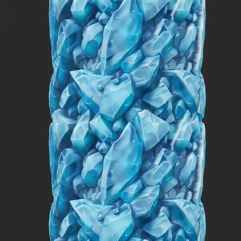 Stylized Crystal Rock Seamless Texture