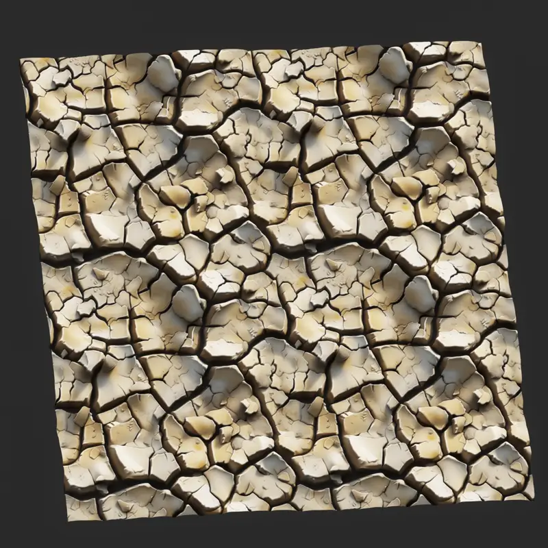Stylized Dry Ground Seamless Texture