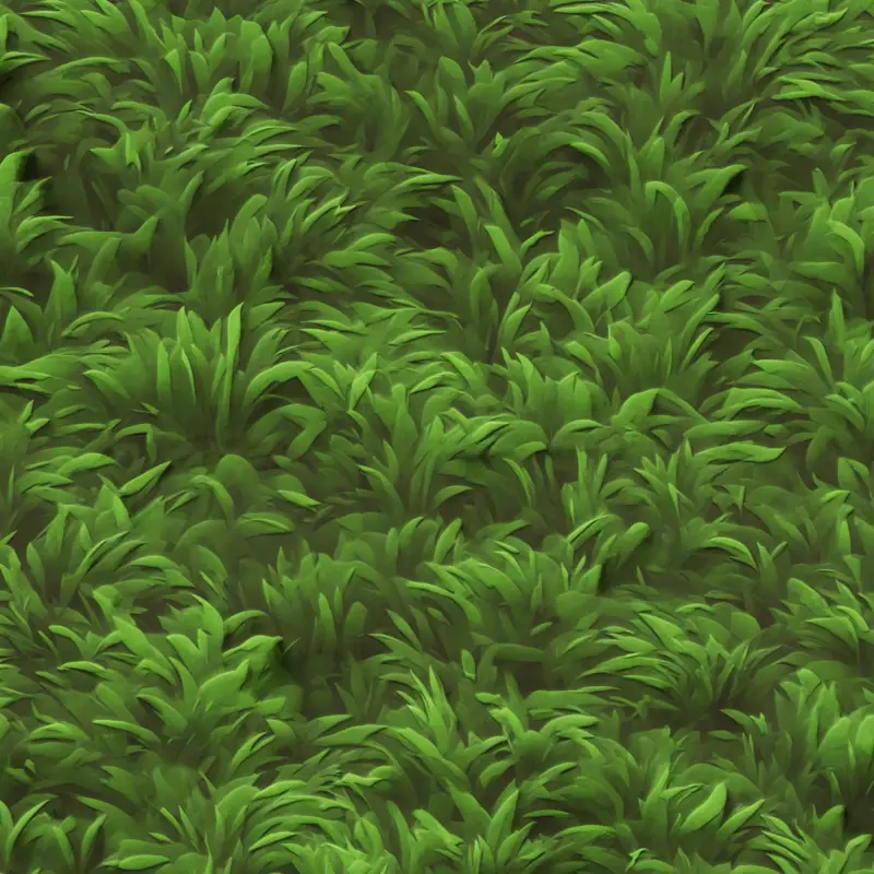 Стилизованная бесшовная текстура травы