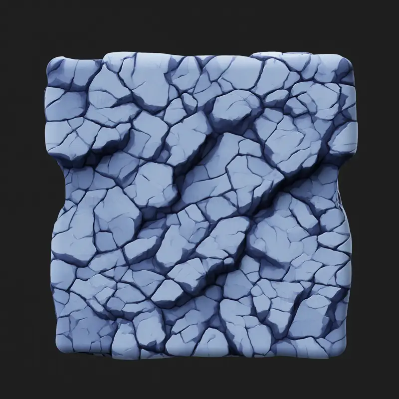 Brezšivna tekstura stiliziranega zdrobljenega kamna