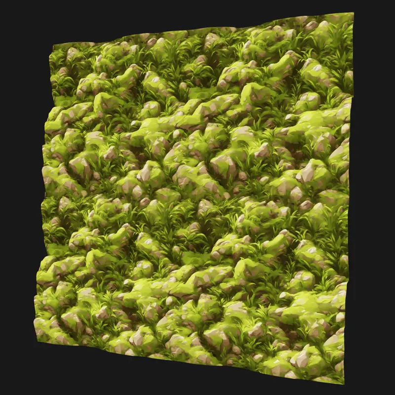 Texture transparente d'herbe au sol stylisée